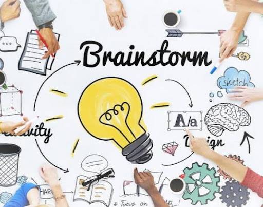 brainstorming with keywords marketing